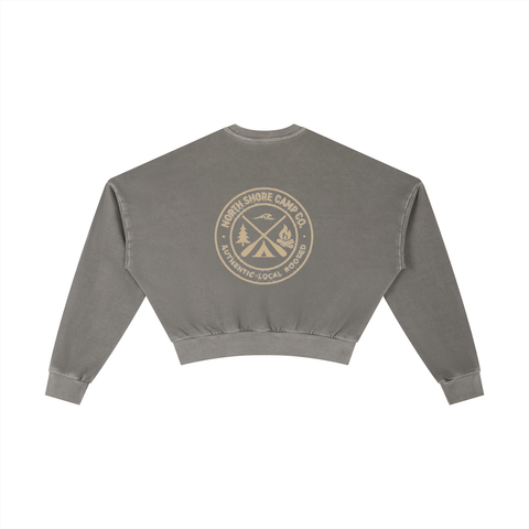 Vintage Washed Cropped Sweatshirt