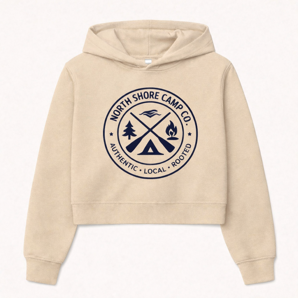 North Shore Camp Co. Women’s Element Badge Hoodie — Sand