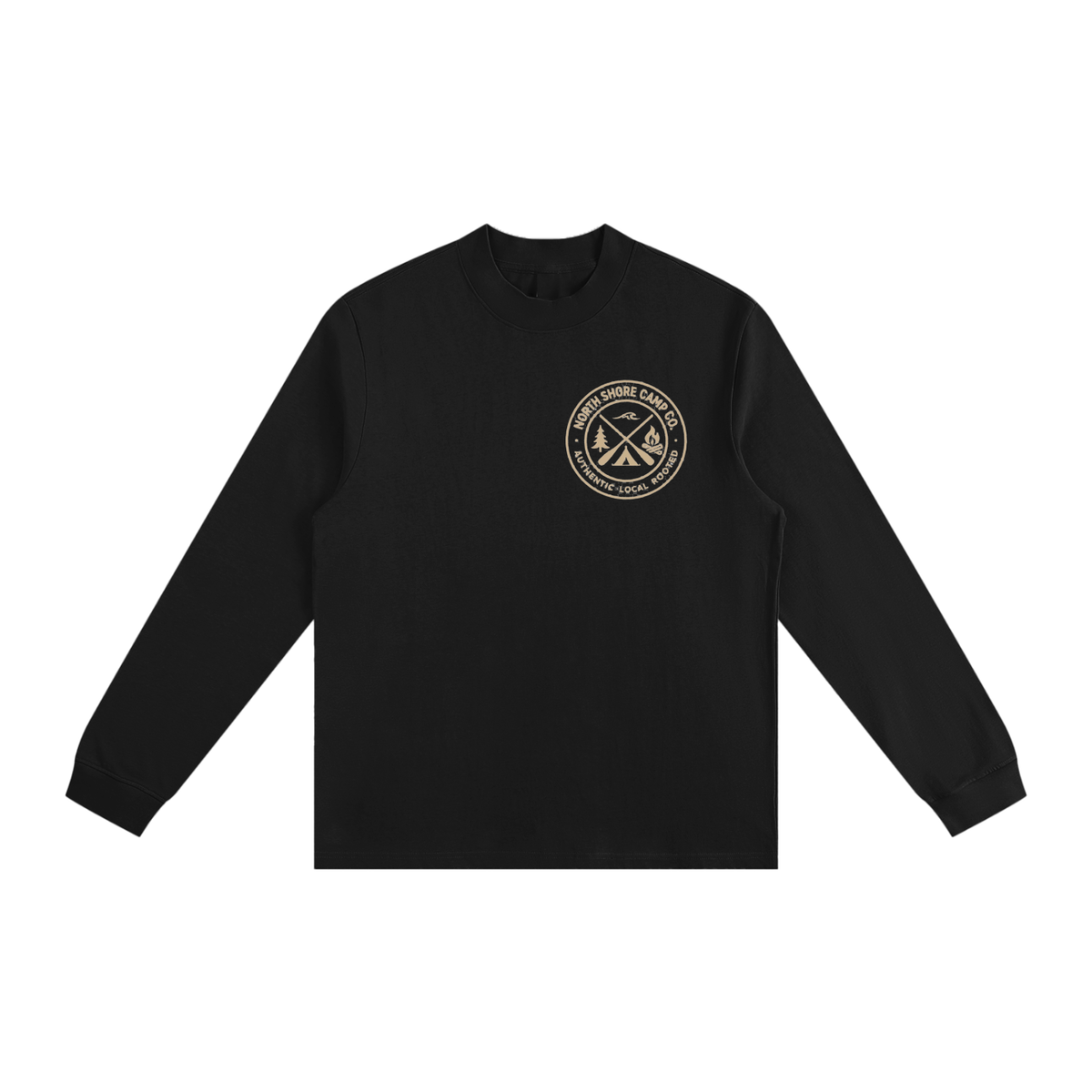 Essential Non-Shrink Mock Neck Sweatshirt