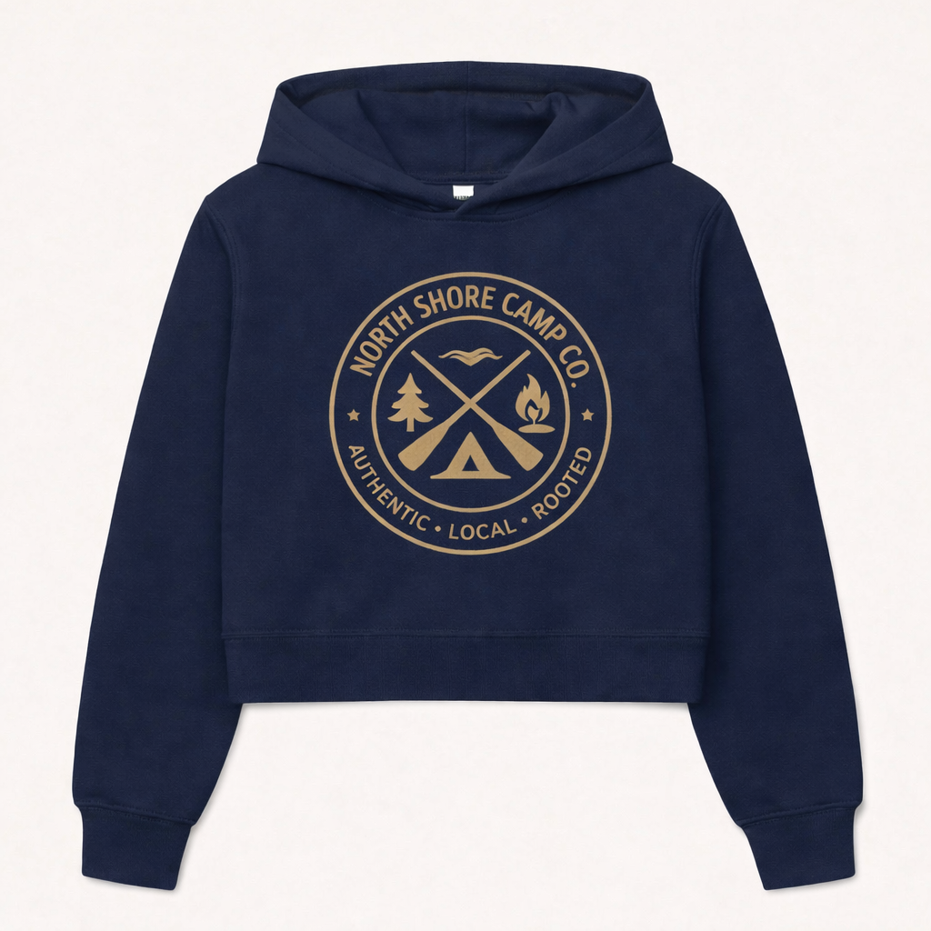 North Shore Camp Co. Women’s Element Badge Hoodie — Navy